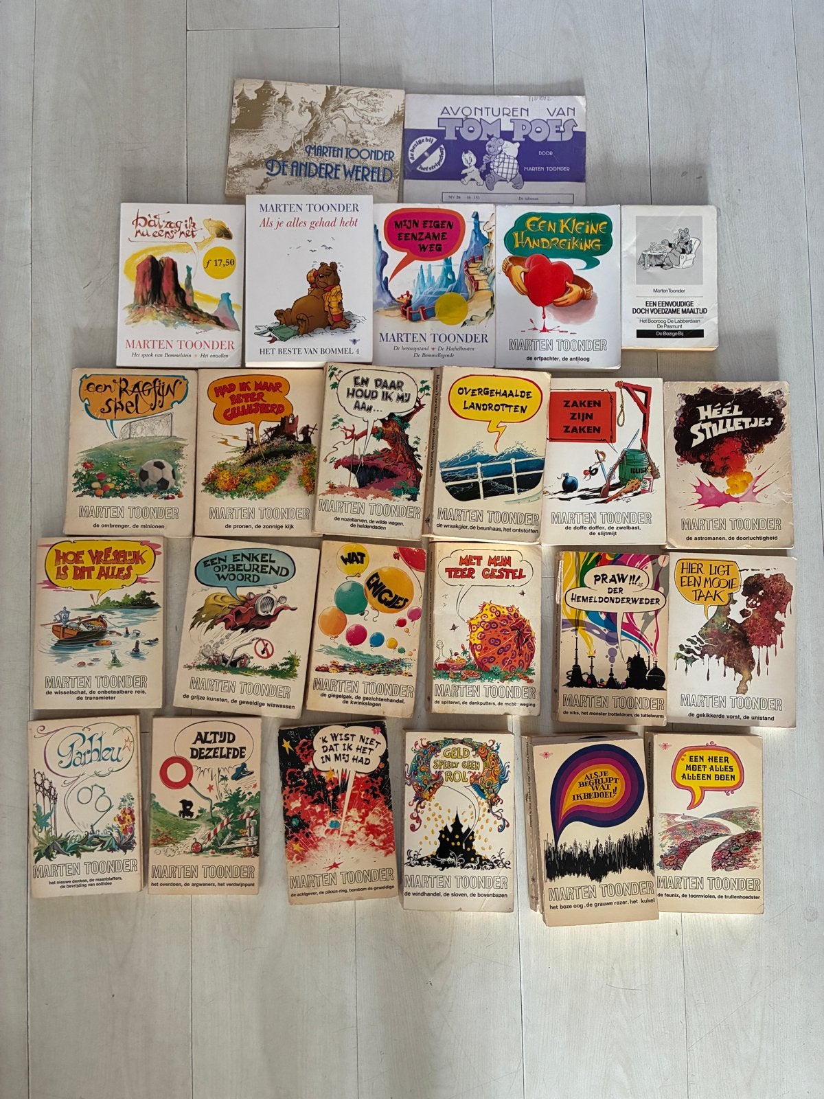 Collectie Marten Toonder Bommel stripboeken, Meerdere stripboeken, Ophalen, Gelezen