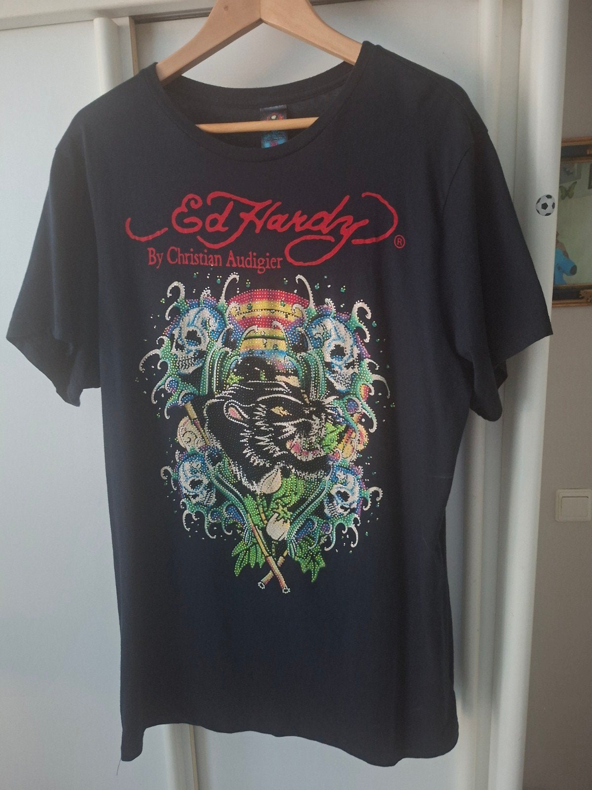 Ed Hardy T-shirt met opvallende print - Nieuw, Zwart, Maat 56/58 (XL), Nieuw, Ed Hardy