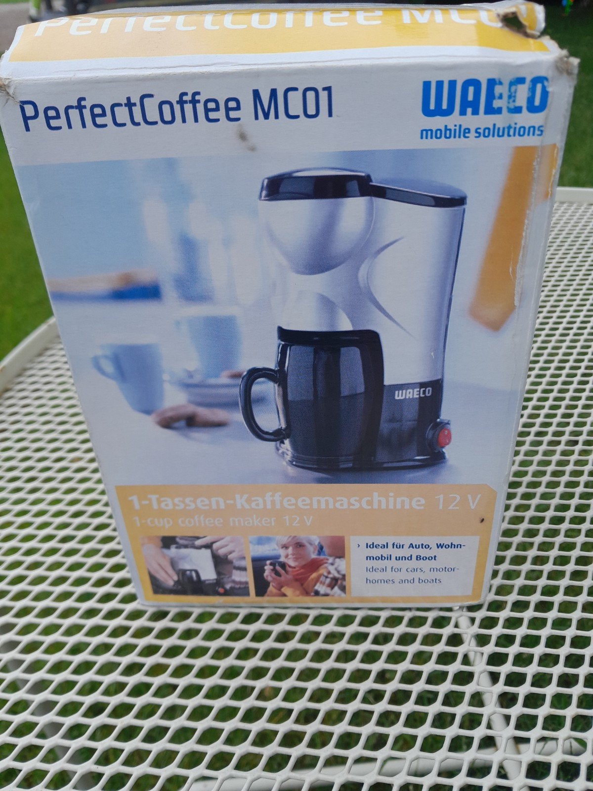 PerfectCoffee MC01 12V Koffiezetapparaat voor onderweg, Koffiemachine, Gemalen koffie, Ophalen of Verzenden, Zo goed als nieuw