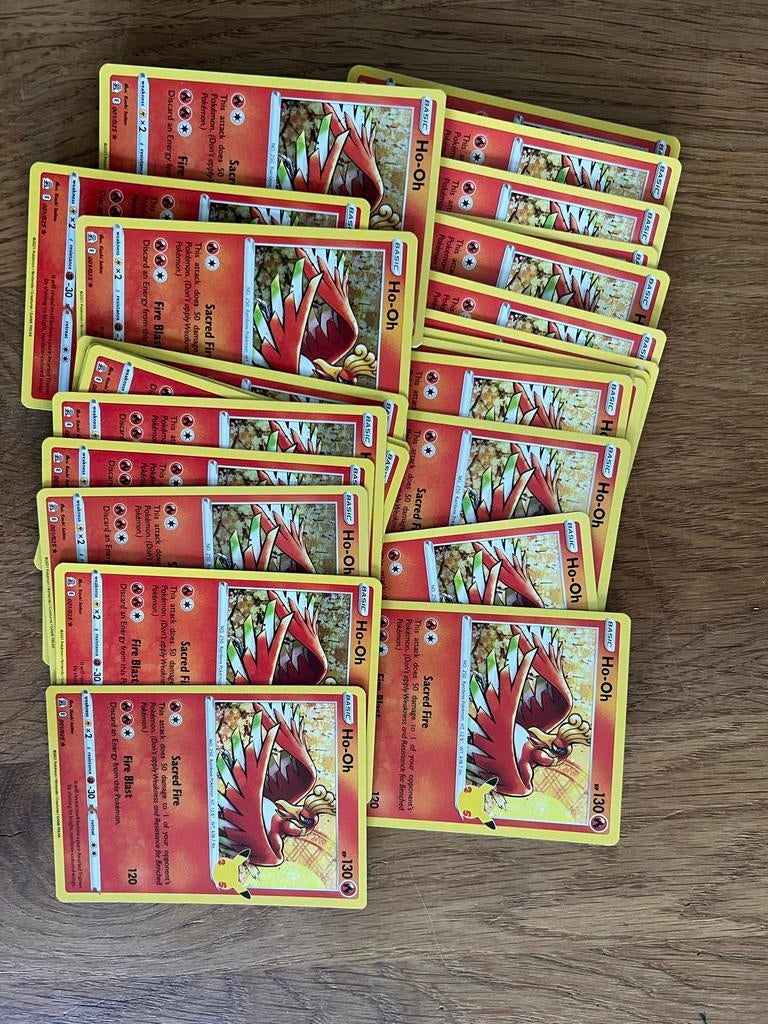 Ho-Oh 001/025 Celebrations 25th Anniversary (prijs per stuk), Ophalen of Verzenden, Zo goed als nieuw