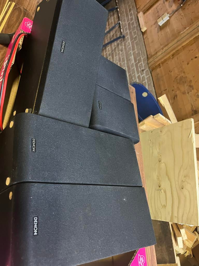 Denon speakers - Set van 4, Audio, Tv en Foto, Luidsprekers, Overige merken, Gebruikt, Ophalen of Verzenden, 60 tot 120 watt