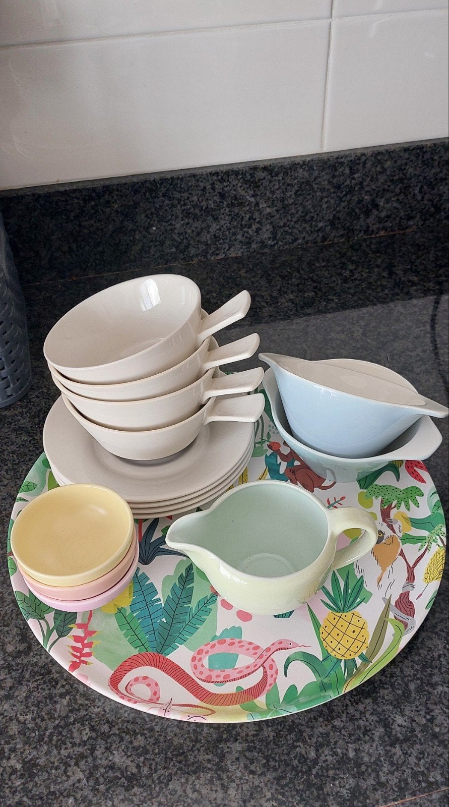 Vintage Hollands los servies en soep kommen, Huis en Inrichting, Keuken | Servies, Ophalen of Verzenden, Aardewerk, Overige stijlen