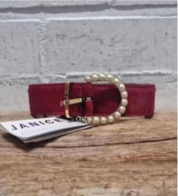 Janice - Prachtige leren ceintuur 75CM - Nieuw, Janice, 3 tot 5 cm, Minder dan 80 cm, Echt leder