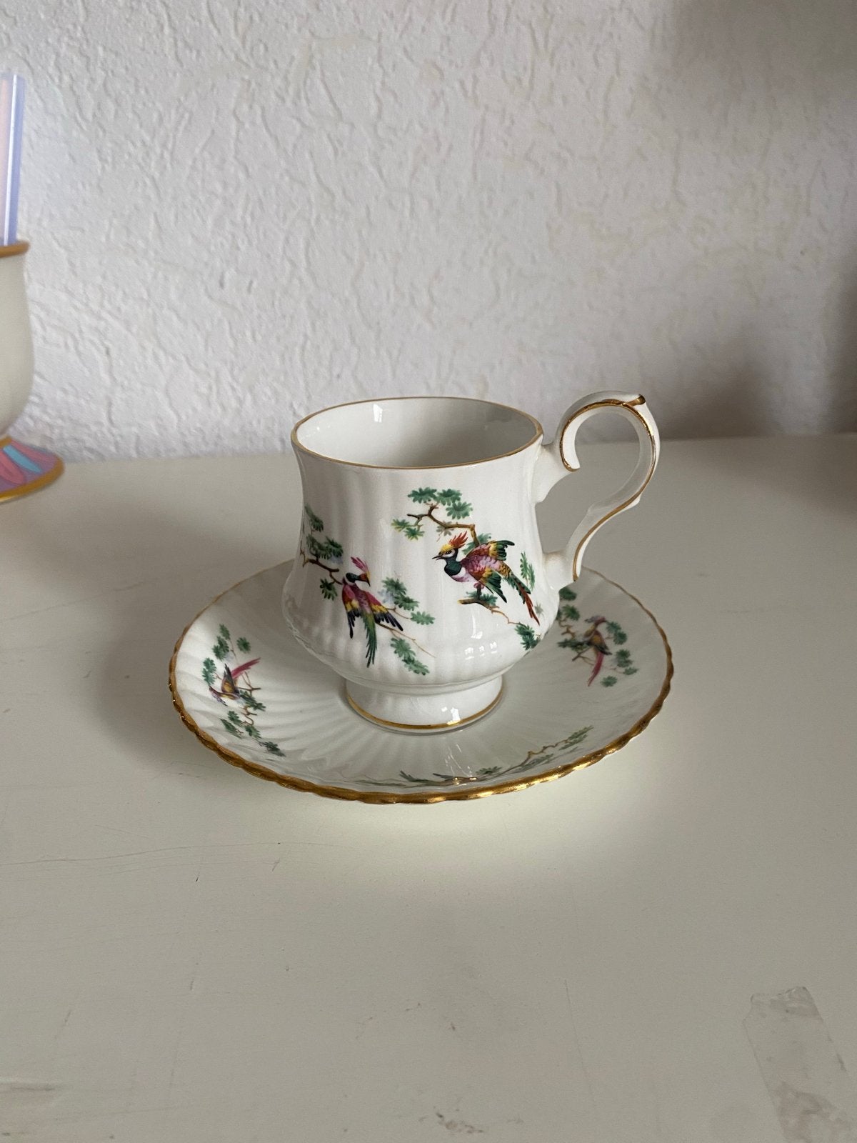 Royal Windsor Theekopje met Schotel - Fine Bone China, Ophalen of Verzenden
