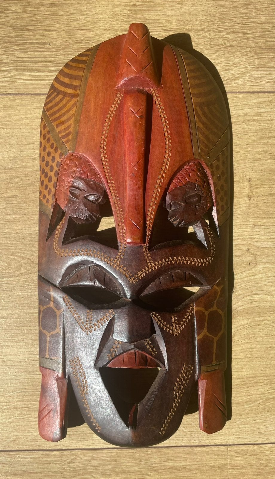 Prachtig afrikaans masker Afrika hout, Antiek en Kunst, Ophalen of Verzenden