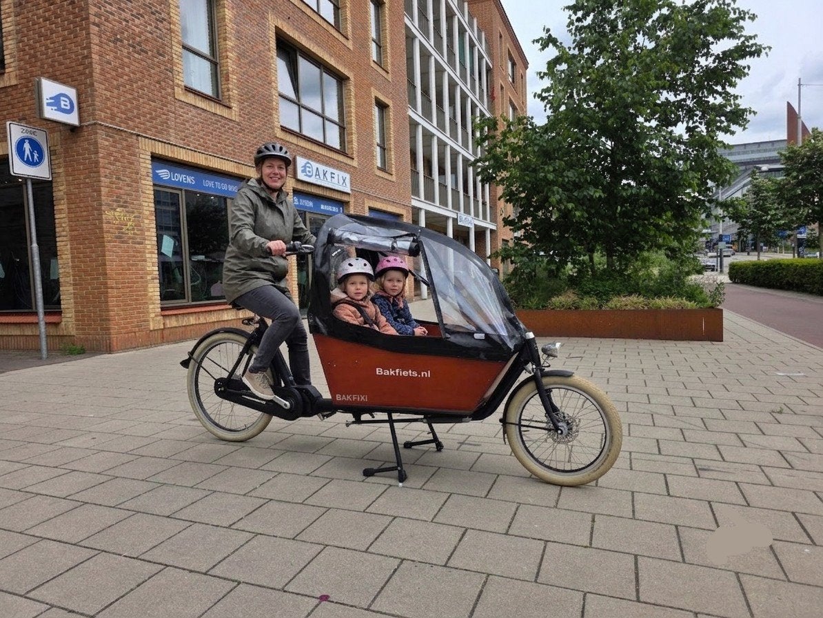 Bakfiets(.) long Cruise bakfiets met huif, Overige merken, Gebruikt, Huif, Onbekend