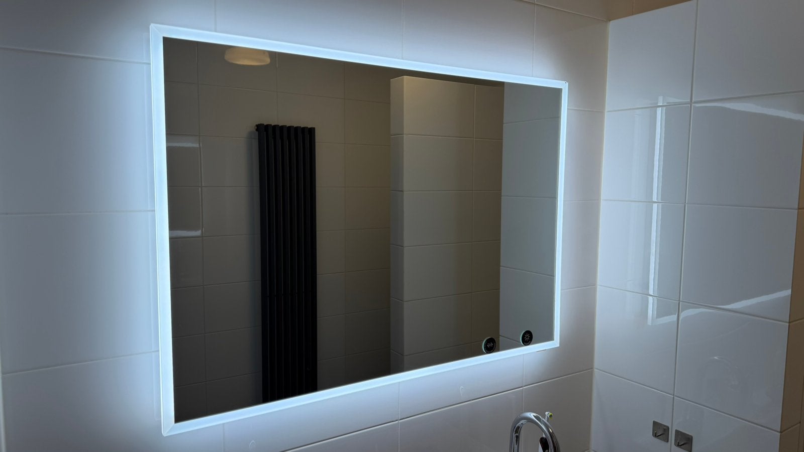 Bellanti Gilda New spiegel 100x70cm met LED verlichting, Ophalen, Gebruikt, Rechthoekig, Minder dan 100 cm