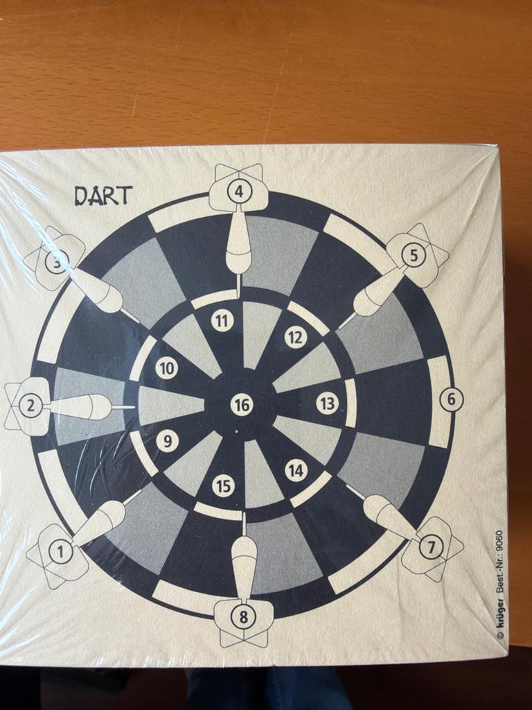 Dartbord schietschijf 10 meter - Krüger Geluksschijf, Ophalen of Verzenden, Nieuw