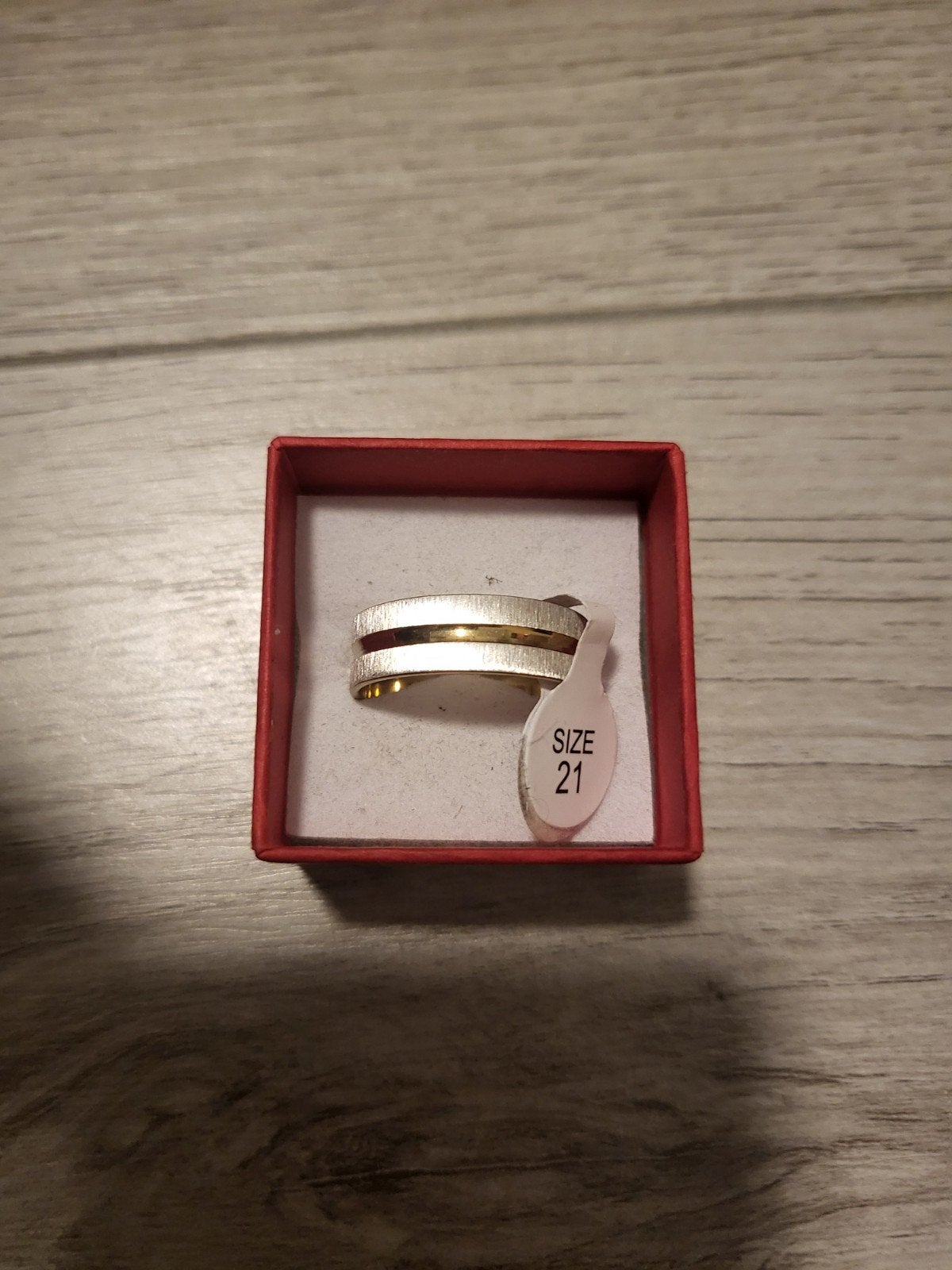 Nieuwe ring, maat 21, 20 of groter, IJzer of Staal, Nieuw, Ophalen of Verzenden