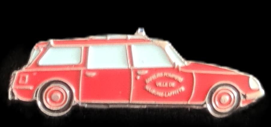 Citroën ID 20 Pompiers 1972 pin, Verzamelen, Speldjes, Pins en Buttons, Verzenden, Nieuw, Transport, Speldje of Pin