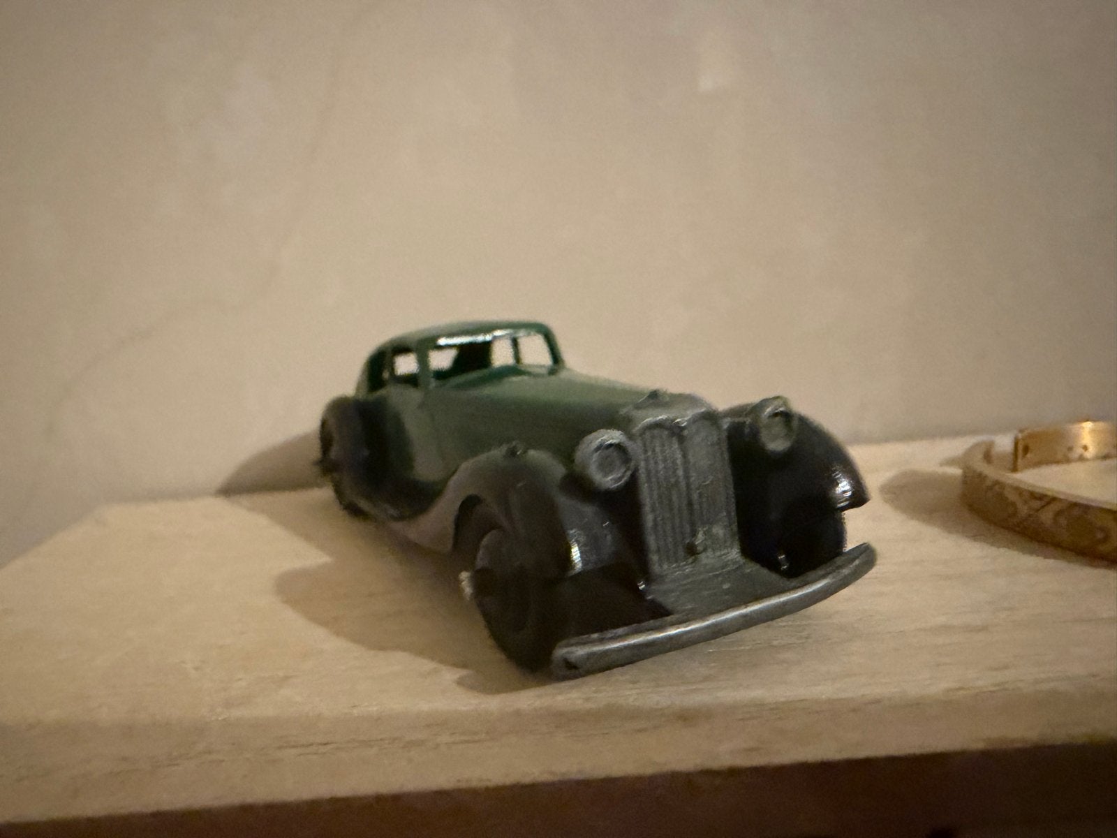 Vintage Dinky Toys 36 Rover - Groen Modelauto, Cc, Gebruikt, Dinky Toys, Ophalen of Verzenden