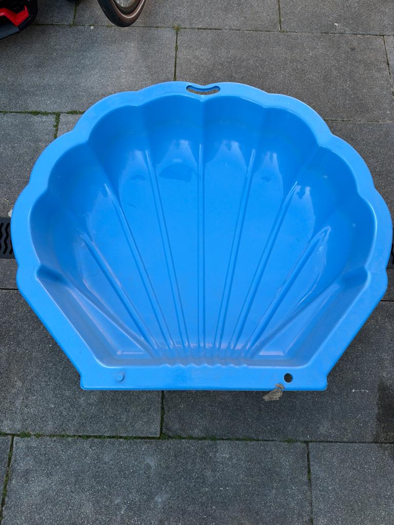 Blauwe schelp zandbak/zwembadje, Ophalen, Nieuw