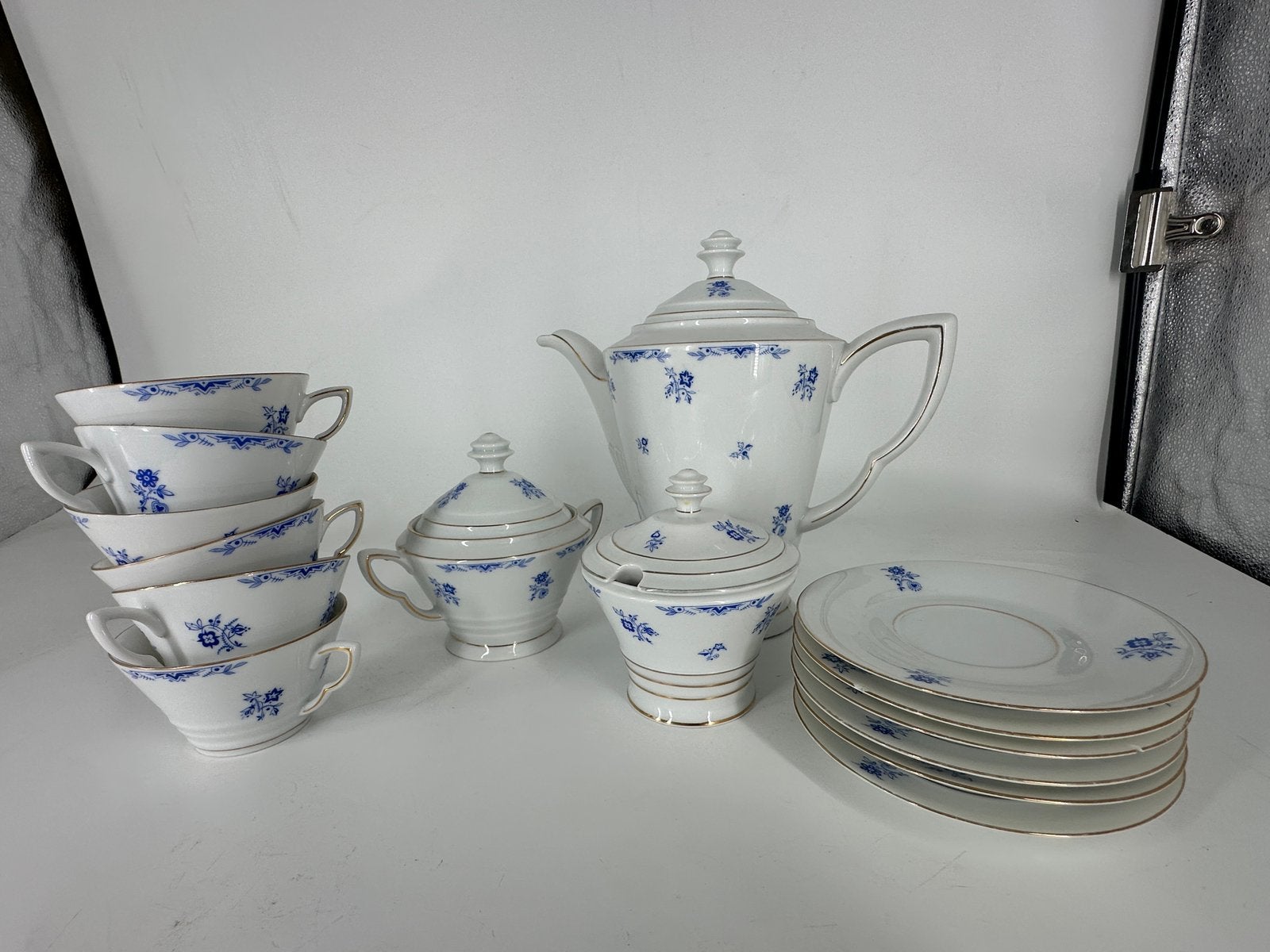 Antiek Arzberg Art Deco koffieservies ca. 1930 – Bavaria, Antiek en Kunst, Ophalen of Verzenden