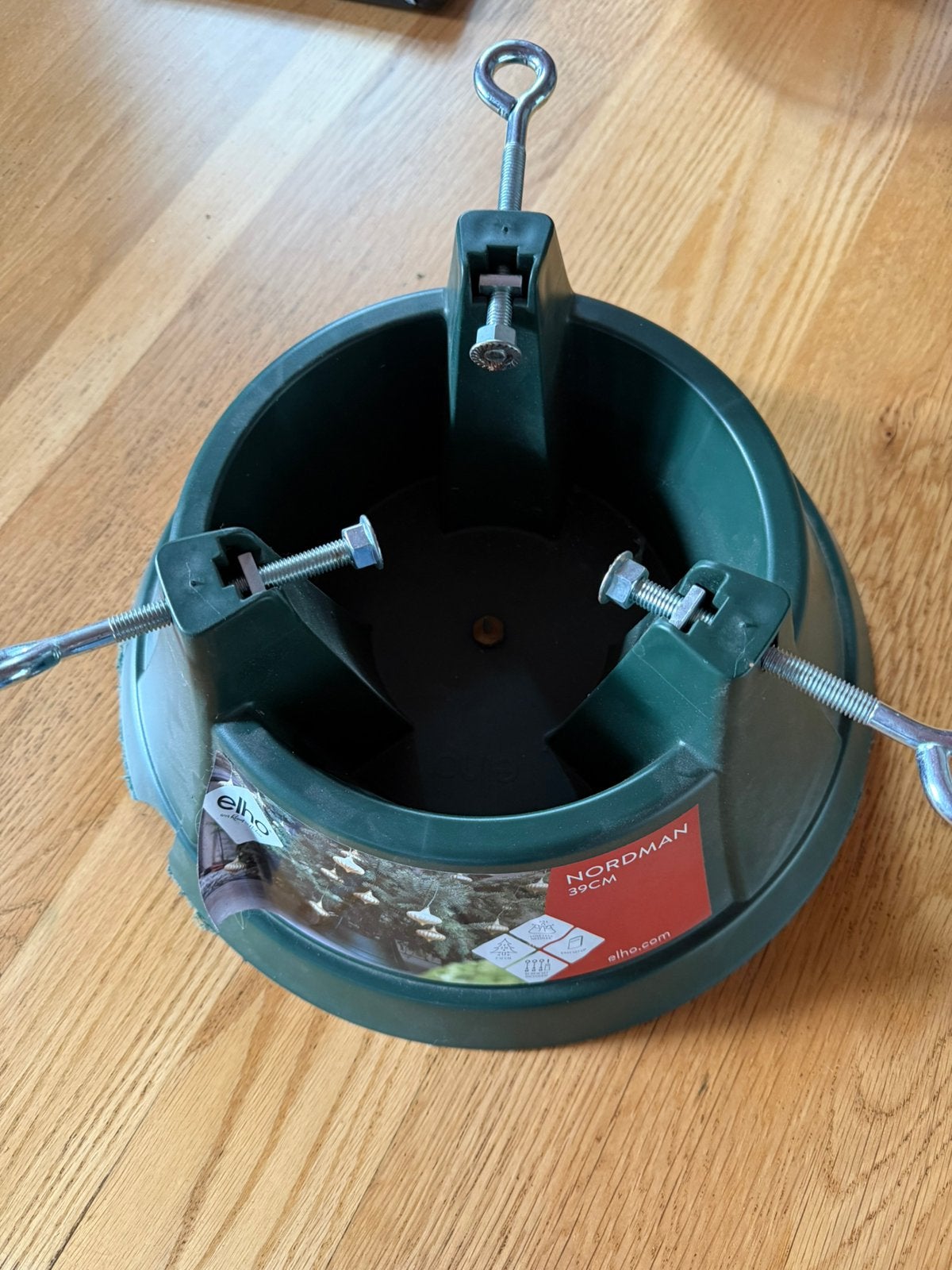 Elho Nordman kerstboomstandaard 39 cm – groen, Ophalen, Zo goed als nieuw