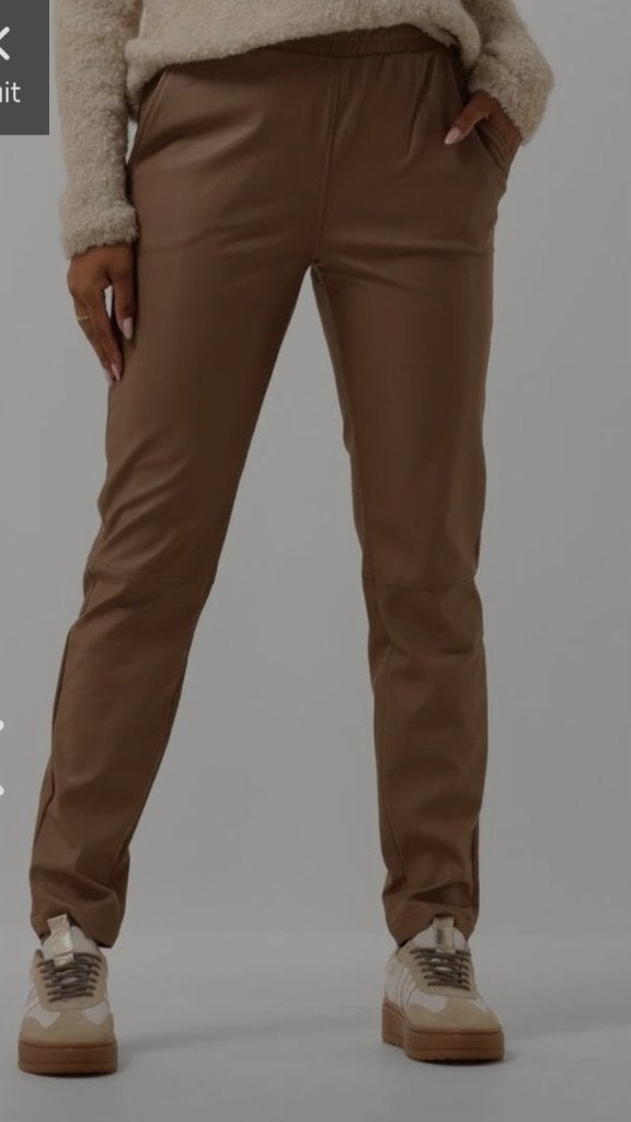 Prachtige leren broek van Moscow, maat XL, Bruin, Maat 46/48 (XL) of groter, Nieuw, Ophalen of Verzenden