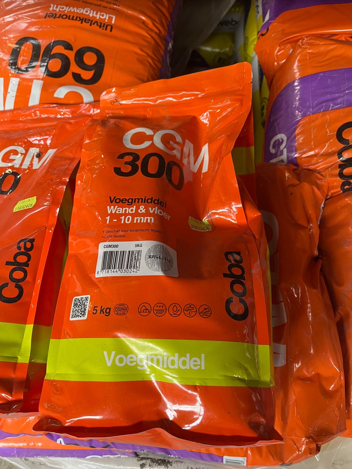 2 zakken Coba CGM 300 Voegmiddel (5kg), Ophalen, Zo goed als nieuw