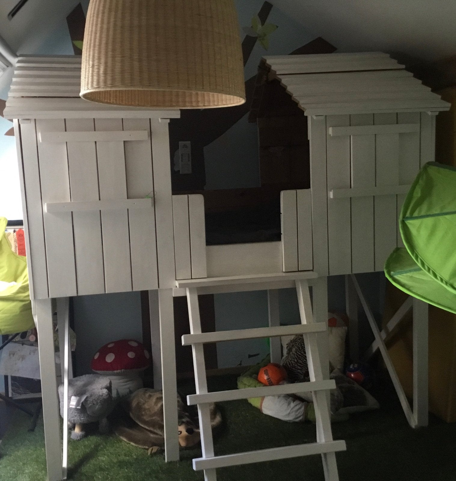 * KIDS FACTORY Uniek Boomhutbed - Hoogslaper *, Ophalen of Verzenden, Zo goed als nieuw, 180 cm of meer, 85 tot 100 cm