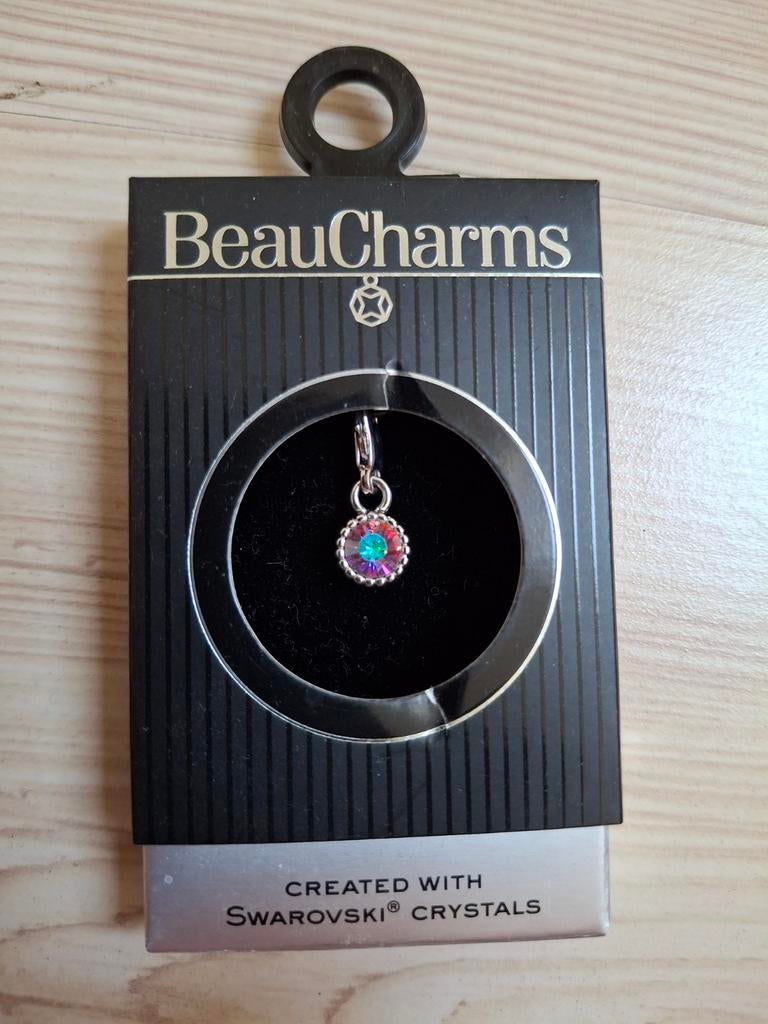 BeauCharms Roze Kristal Bedel - Swarovski Crystals, Overige merken, Glas of Kristal, Nieuw, Ophalen of Verzenden