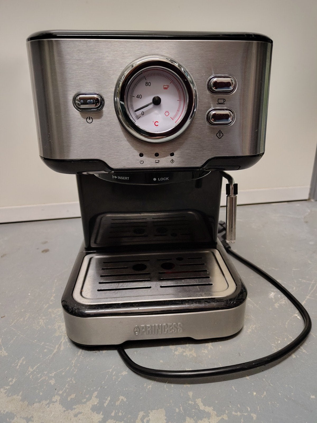 Princess Espressomachine, ook geschikt voor cups, Espresso apparaat, Ophalen of Verzenden, Zo goed als nieuw, Afneembaar waterreservoir