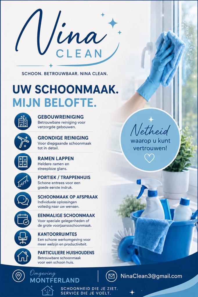 Schoonmaken/ Huishoudelijke help,, Vacatures, Vacatures | Schoonmaak en Facilitaire diensten, Overige niveaus, Vanaf 3 jaar, Overige vormen