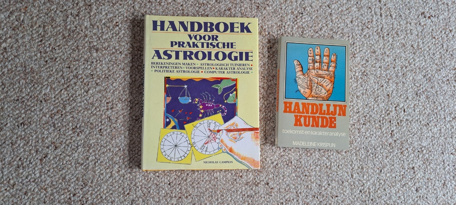 Handboek Astrologie & Handlijnkunde - Spirituele Boeken, Boeken, Esoterie en Spiritualiteit, Nicholas Campion, Madeline Virpsha