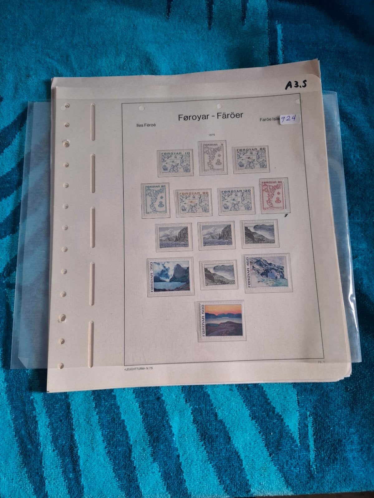 0924 Faroer, Postzegels en Munten, Postzegels | Volle albums en Verzamelingen, Ophalen of Verzenden, Buitenland