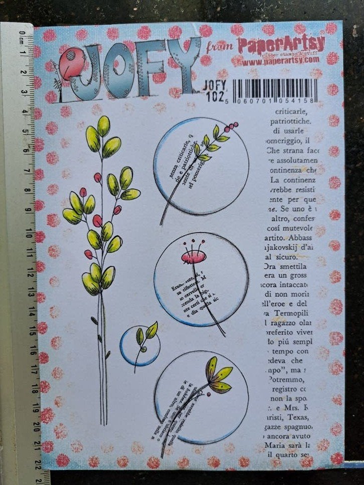 JOFI 102 PAPERARTSY RUBBER CLING STEMPEL KAARTEN MAKEN ART, Ophalen of Verzenden, Nieuw, EZ-mounted stempel