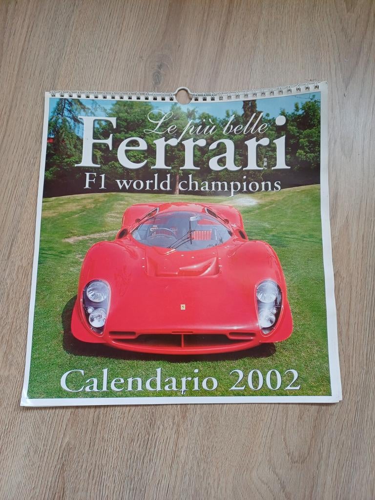 Ferrari calender uit 2002, Ophalen