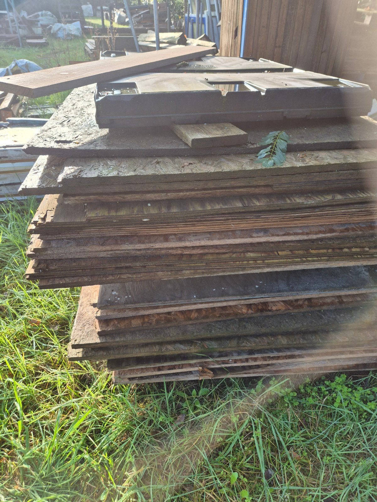 osb platen 122x244 50 stuks gebruikt, Ophalen, Hout