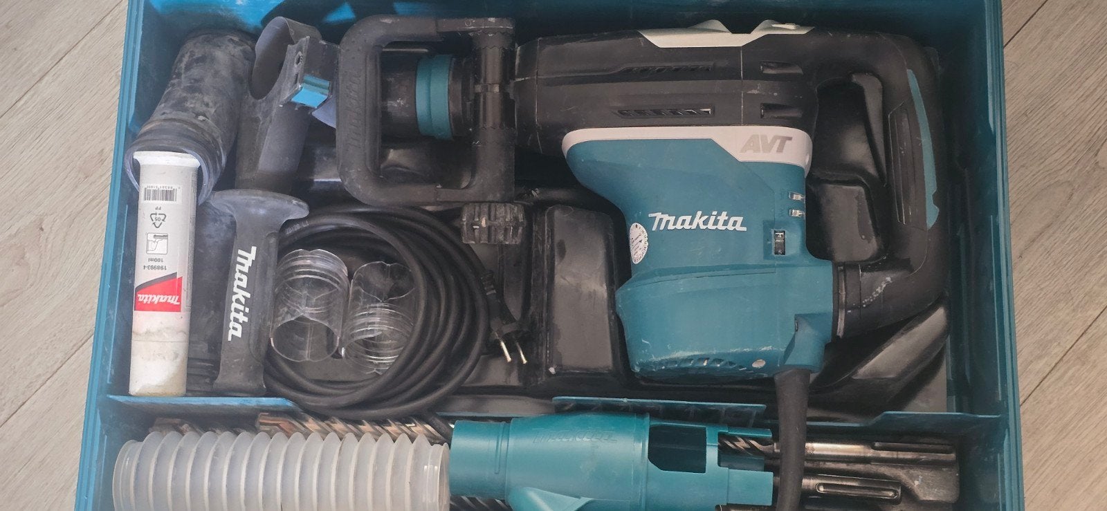 Makita HR4013C Professionele Boorhamer - 1100W, AVT (2020), Boor- en/of Breekhamer, Ophalen of Verzenden, Klopboormechanisme, Gebruikt