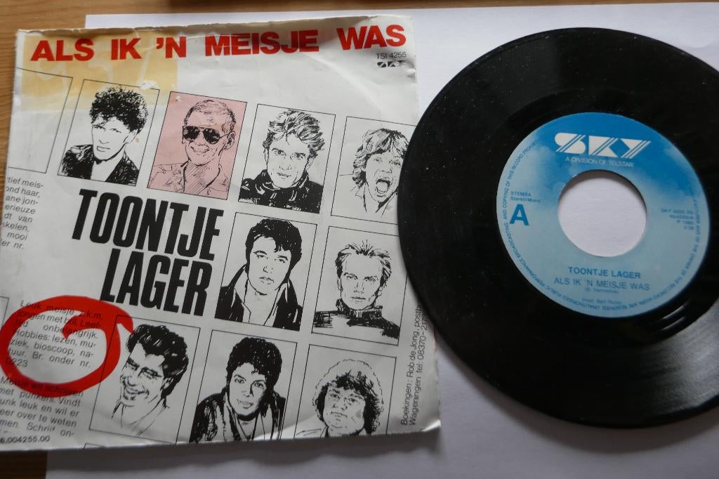 Single:  Toontje Lager – Als Ik 'n Meisje Was, Ophalen of Verzenden, Gebruikt, Overige formaten, Levenslied of Smartlap
