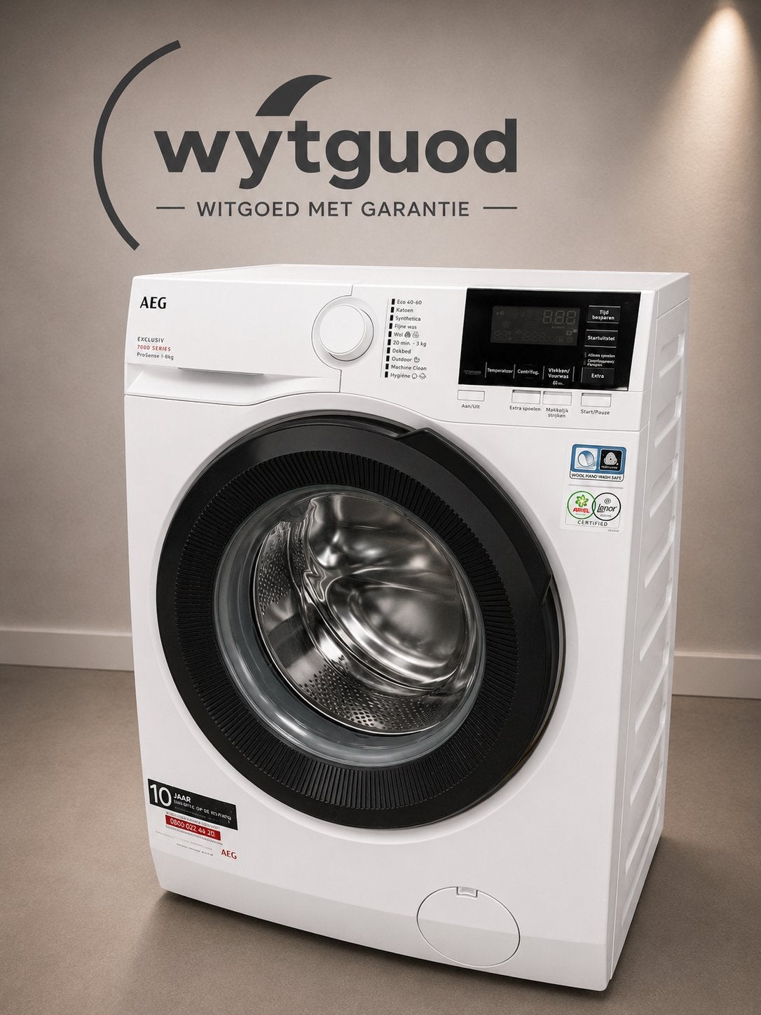 AEG Voorlader Wasmachine - 8kg, 1600 toeren, Energieklasse A, Witgoed en Apparatuur, Ophalen, Q, Q, 85 tot 90 cm