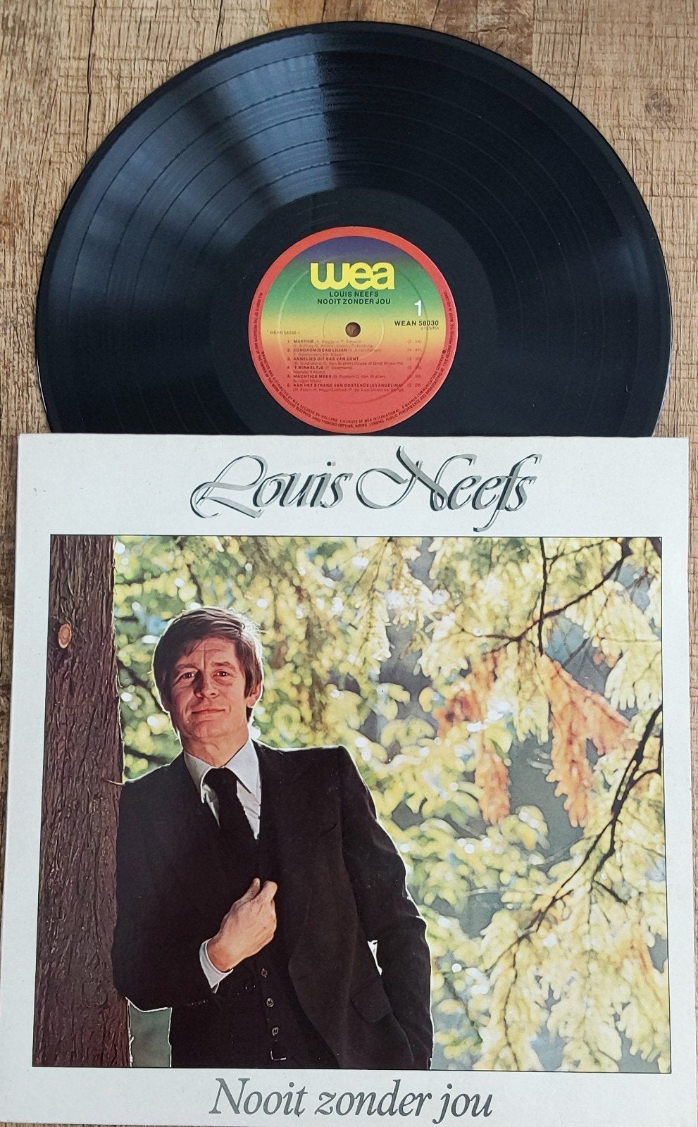 Louis Neefs - Nooit Zonder Jou LP (WEA 58030), Ophalen, LP, Pop, Zo goed als nieuw