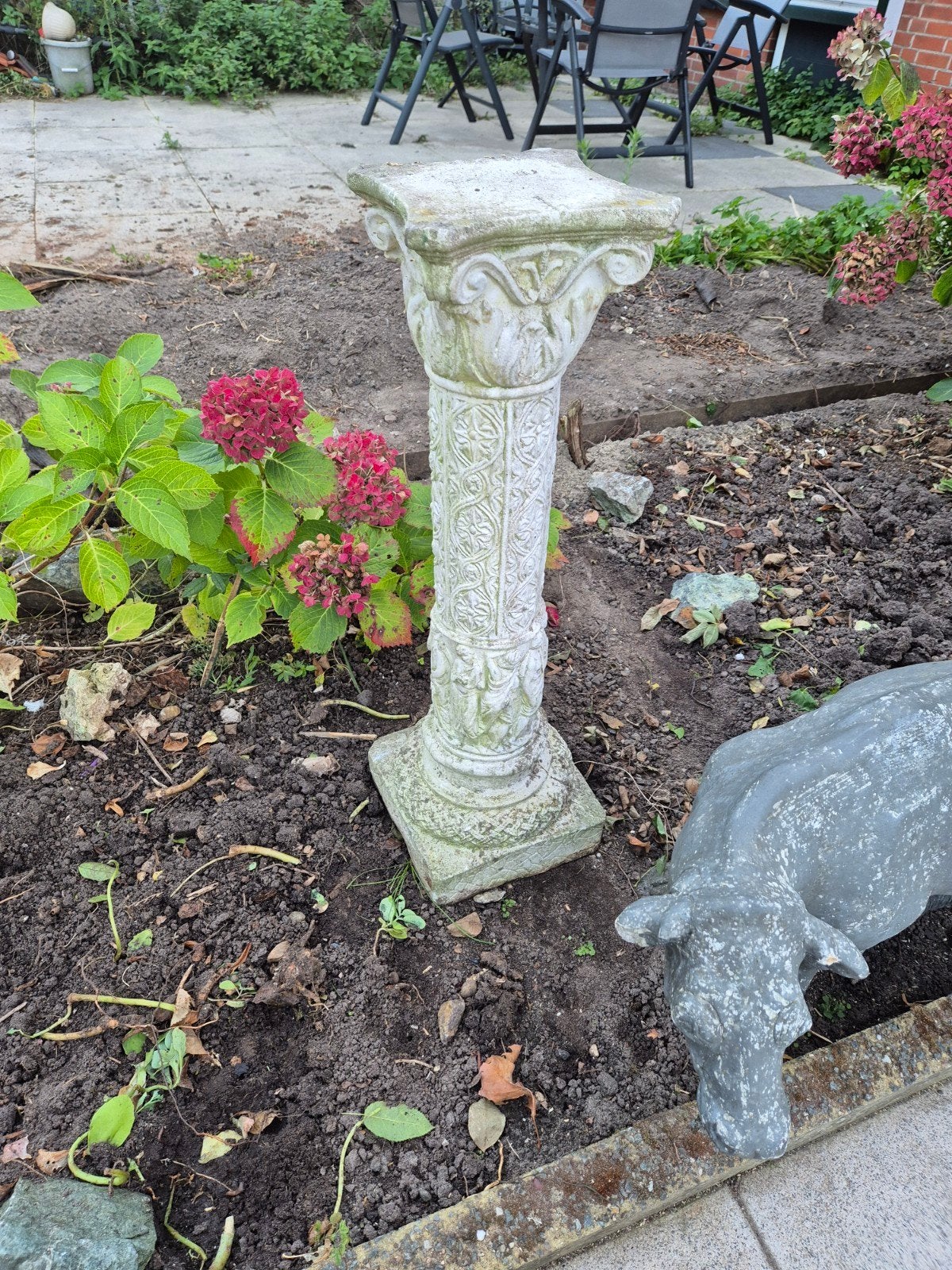 TUIN BEELDPILAAR GRATIS, Tuin en Terras, Ophalen, Gebruikt