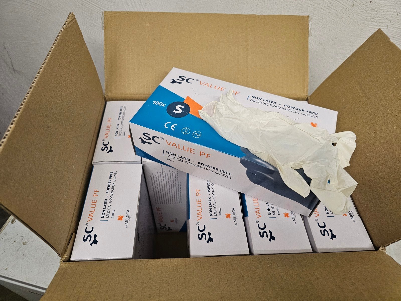 Medica Europe SC Value PF Onderzoekshandschoenen - Maat S, Ophalen, Nieuw