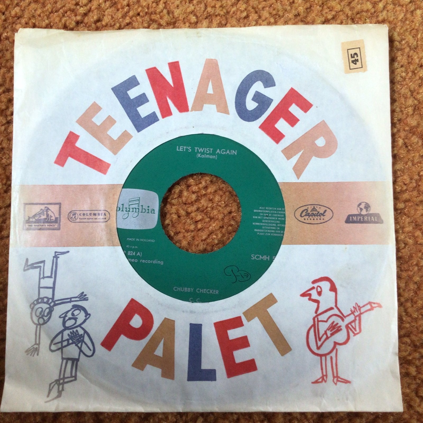 Chubby Checker - 2 singles voor 2 euro, Ophalen of Verzenden, Zo goed als nieuw, Pop