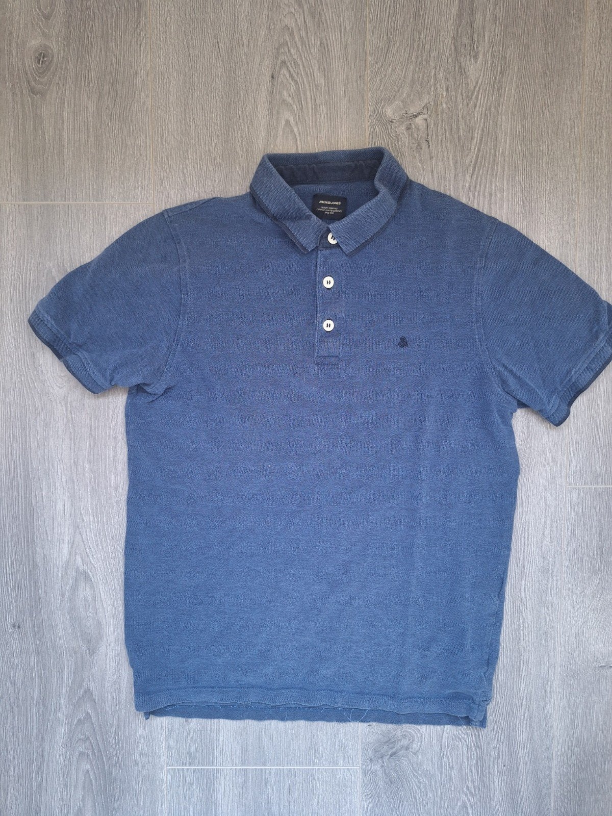 Blauwe Jack & Jones polo, Maat 52/54 (L), Blauw, Ophalen of Verzenden, Zo goed als nieuw