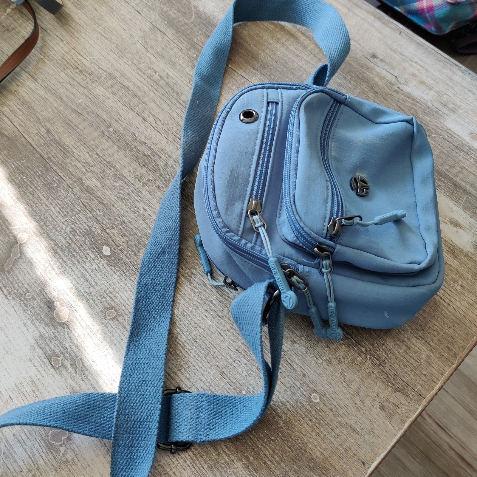 Kleine gebruikte heuptas - Ideaal voor onderweg!, Ophalen of Verzenden, Gebruikt, Blauw, Overige typen