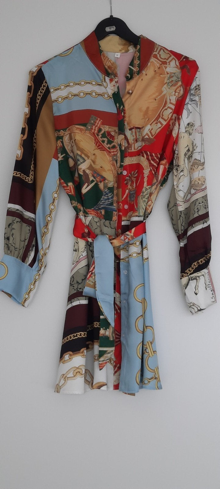 Nieuwe VERSACE-LOOK jurk maat 38 (L) voor 6 euro, Maat 38/40 (M), Overige kleuren, Nieuw, Ophalen of Verzenden