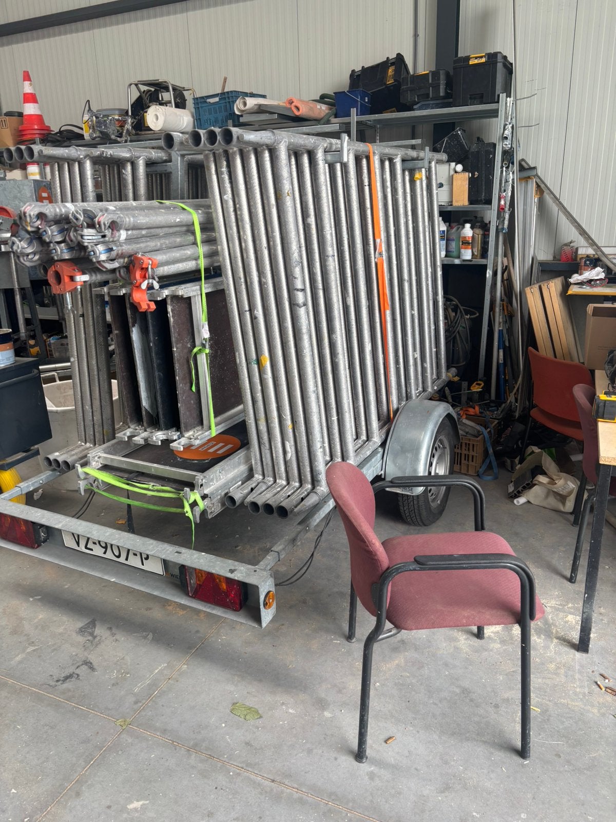 2 rolsteigers 2delig incl aanhanger, Ophalen, Gebruikt, Rolsteiger of Kamersteiger, 5 meter of hoger