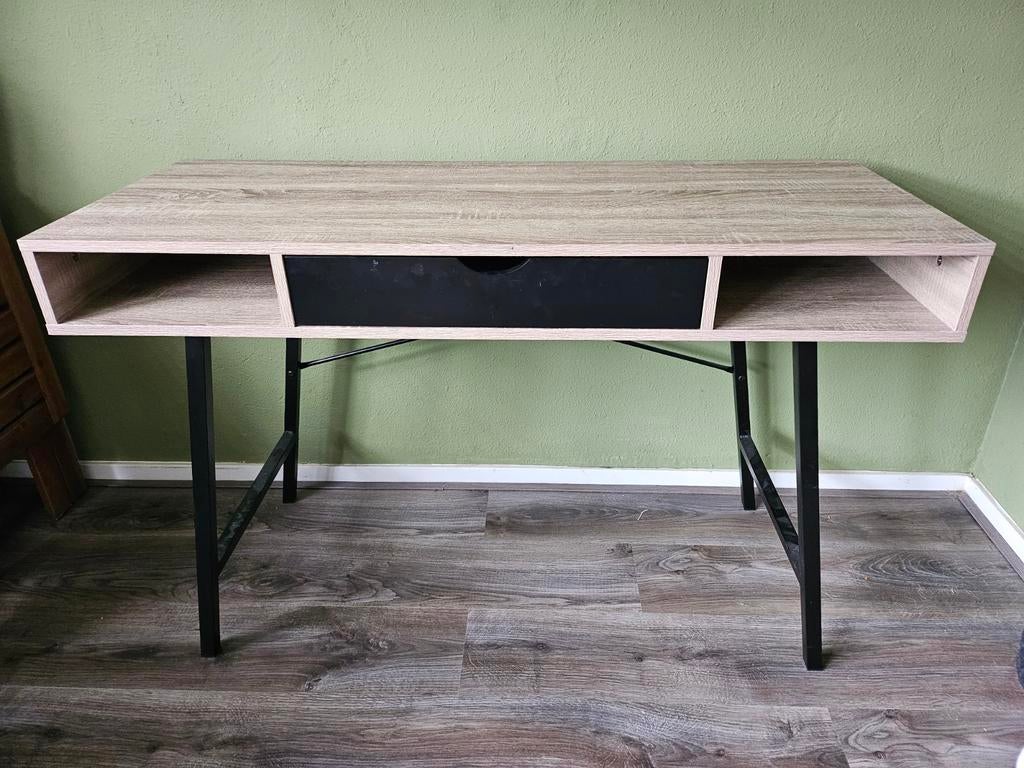 Bureau met lade en opbergvakken 120 x 48 cm, Gebruikt, 120 cm, 48 cm, Overige merken