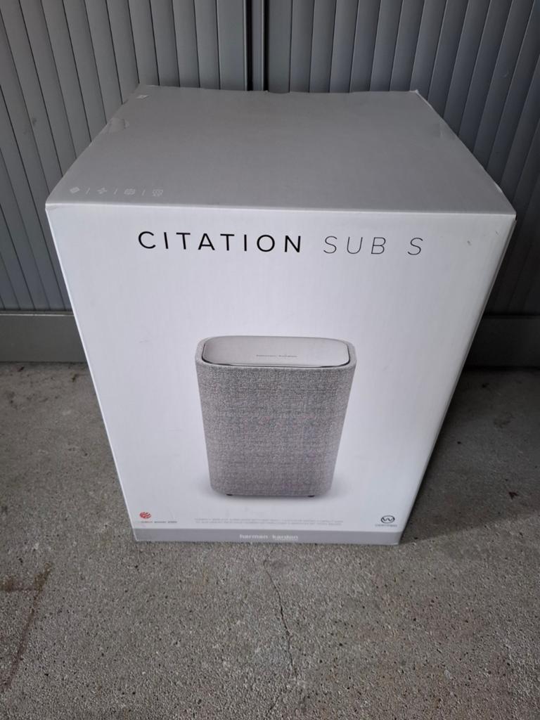 Gloednieuwe Harman Kardon Citation Sub S subwoofer te koop!, Ophalen of Verzenden, Nieuw