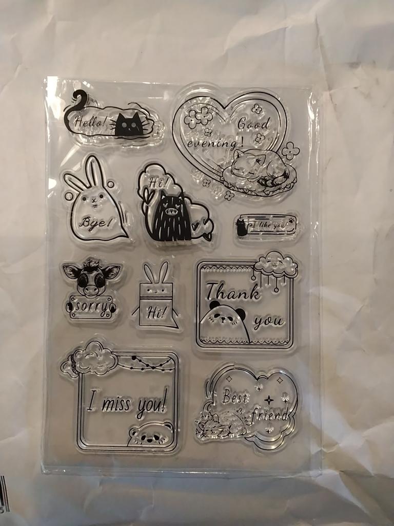 Stempelset, Ophalen of Verzenden, Zo goed als nieuw, Clearstamp