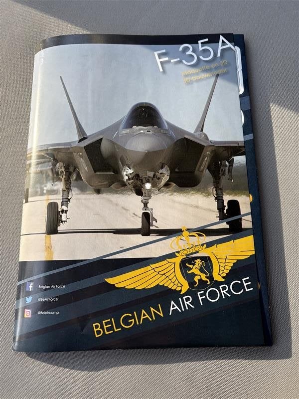 F-35A Belgian Air Force, Verzamelen, Ophalen of Verzenden, Nieuw, Patch, Badge of Embleem
