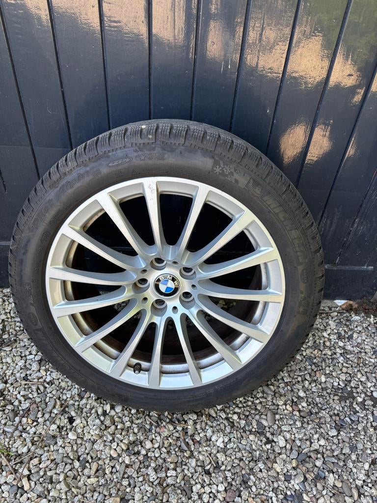 BMW winterset Michelin Pilot Alpin winterband 245/45 R18, Auto-onderdelen, Ophalen, 18 inch, Banden en Velgen, Winterbanden