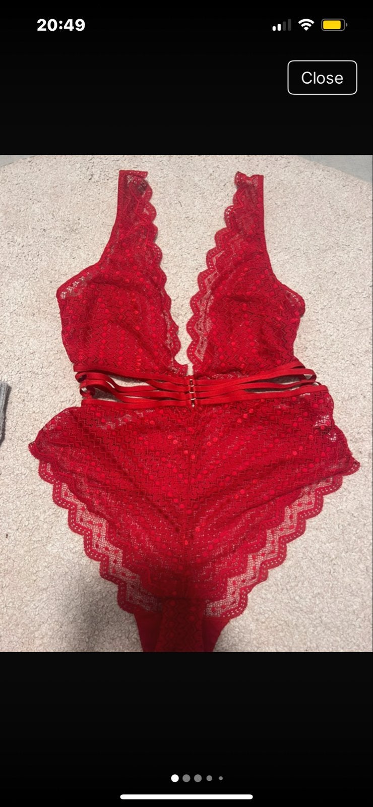 Rode Kanten Body/Korset, Ophalen of Verzenden, Rood, Body of Korset