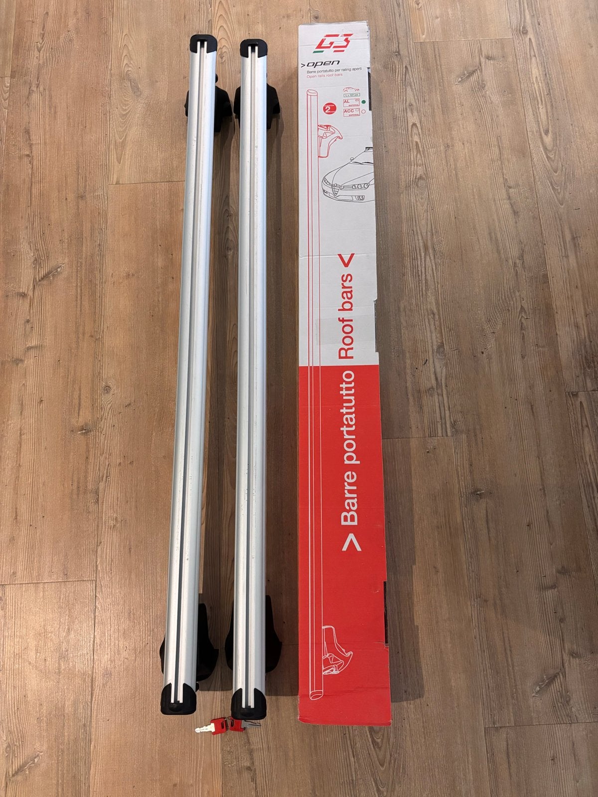 G3 Open dakdragers 127 cm voor railing, Ophalen, Zo goed als nieuw