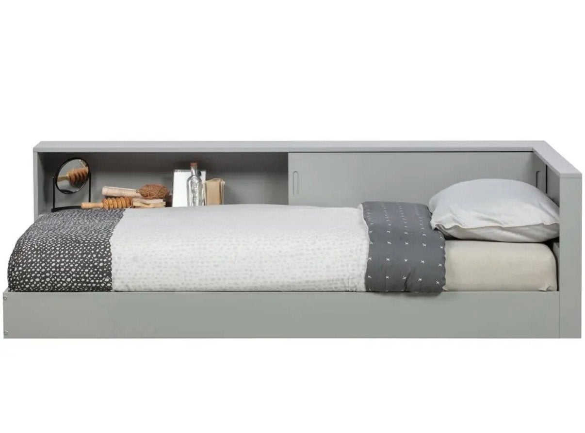 WOOOD Connect hoekbed inclusief lattenbodem, Ophalen, 90 cm, Eenpersoons, Zo goed als nieuw