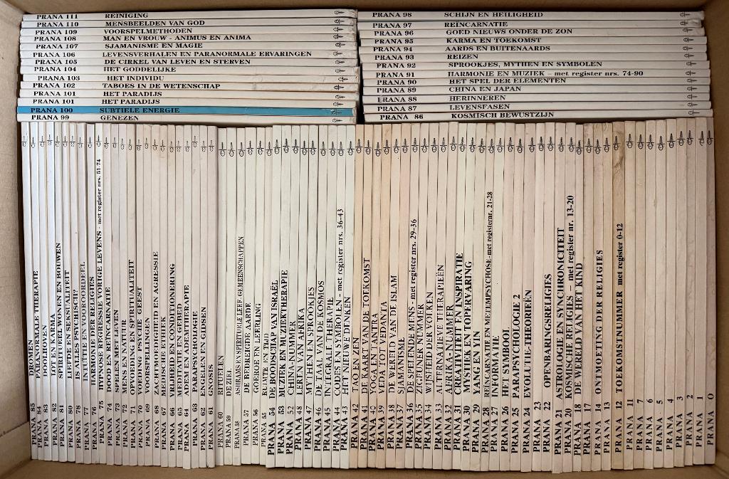 Prana volledige serie, Boeken, Ophalen, Metafysica of Natuurfilosofie, Diverse auteurs, Zo goed als nieuw