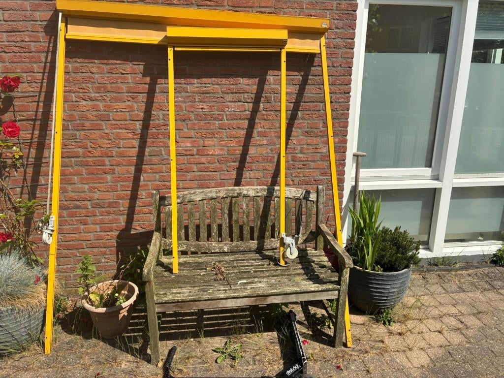 Zonnescherm (verticale screens), Tuin en Terras, Zonneschermen, Gebruikt, Screen, 150 tot 300 cm, Minder dan 250 cm, Ophalen